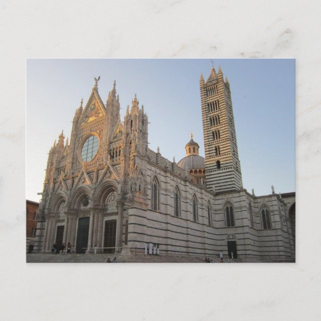 Postal de Siena Duomo (Anverso)