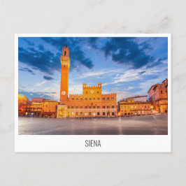 postal de Siena, Toscana, Italia