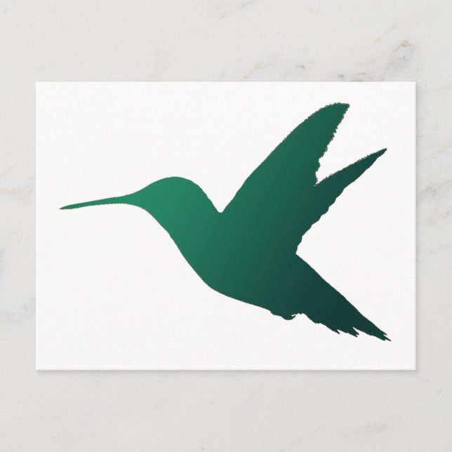 Postal de Silhouette Hummingbird (Anverso)