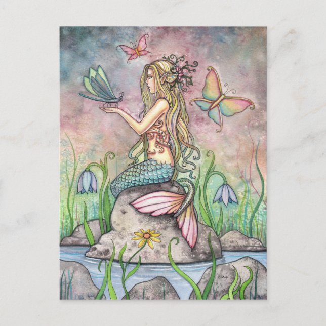 Postal de sirena, mágico de Creekside (Anverso)