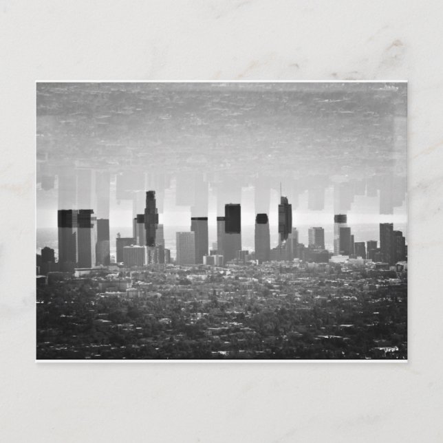 Postal de Skyline City de Los Angeles (Anverso)