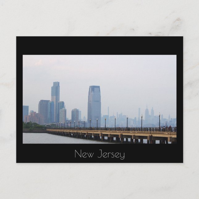 Postal de Skyline de Nueva Jersey (Anverso)