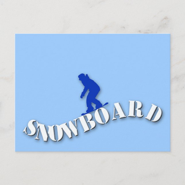 Postal de Snowboard (Anverso)