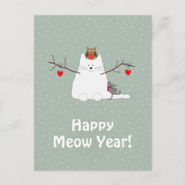 Postal de Snowcat 'Feliz Año Próximo'