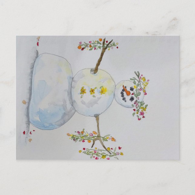 postal de snowman (Anverso)