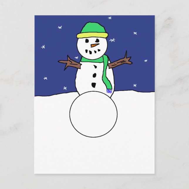 Postal de Snowman (Anverso)