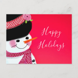 Postal de Snowman para navidades