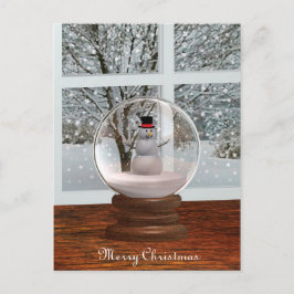 Postal de Snowman Snow Globe