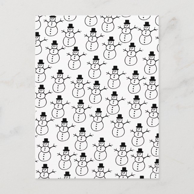 Postal de Snowmen (Anverso)