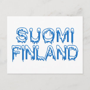 Postal de Snowy Finlandia, personalizar