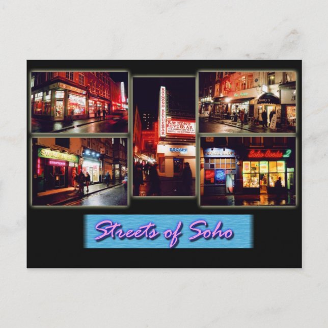 Postal de Soho london (Anverso)