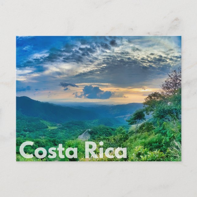 Postal de sol de Costa Rica (Anverso)