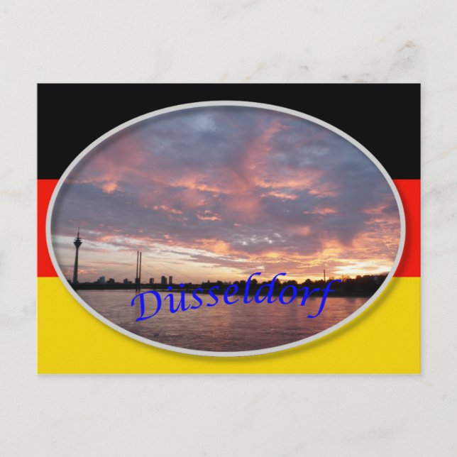 Postal de sol de Dusseldorf (Anverso)