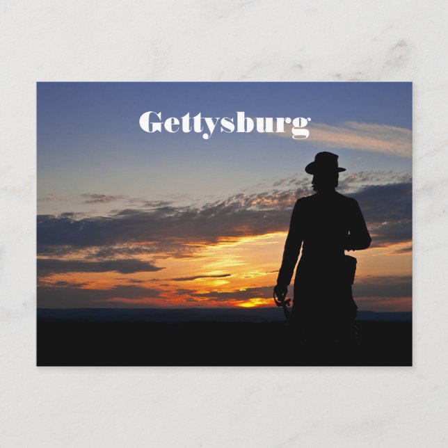 Postal de sol de Gettysburg (Anverso)