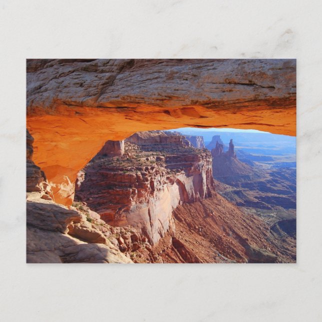 Postal de sol de Mesa Arch (Anverso)