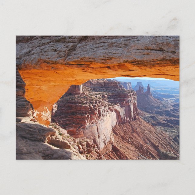 Postal de sol de Mesa Arch (Anverso)