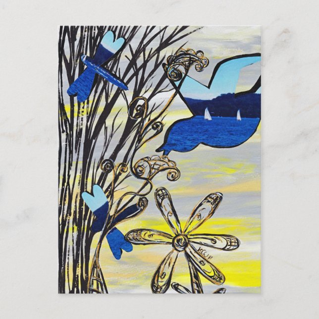 Postal de sol de playa (Anverso)