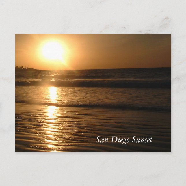 Postal de sol de San Diego (Anverso)