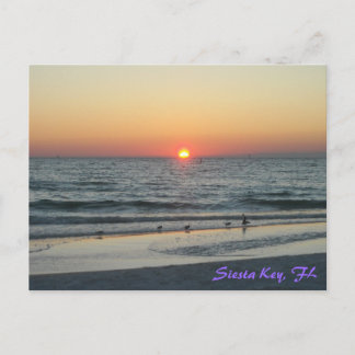 Postal de sol de Siesta Key Florida