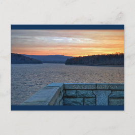 Postal de sol del lago Scranton