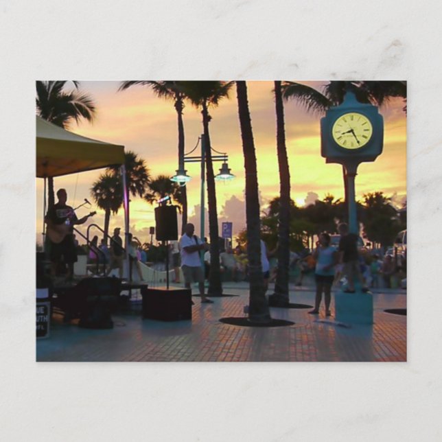 Postal de sol - Playa Times Square Fort Myers (Anverso)