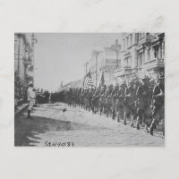 Postal de soldados de época