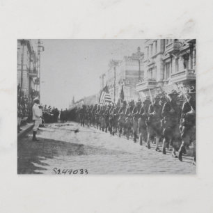 Postal de soldados de época