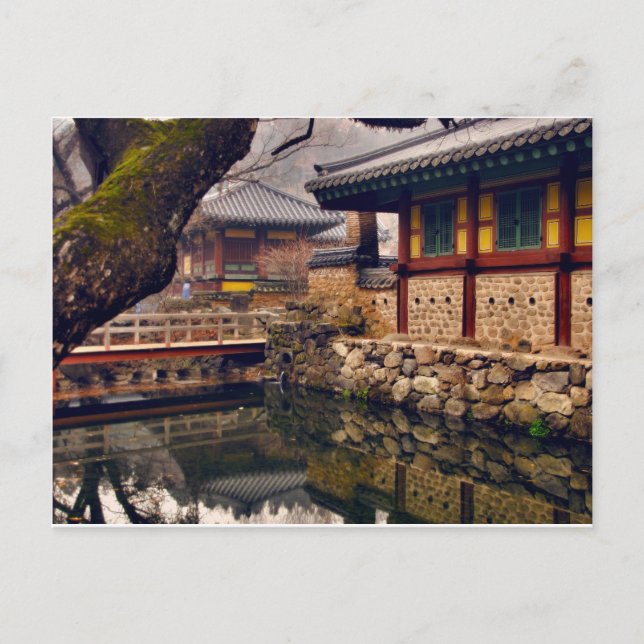 Postal de Songgwangsa, Corea del Sur (Anverso)