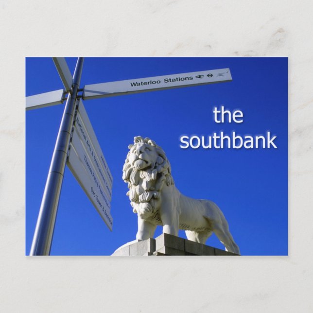 postal de Southbank Lion (Anverso)