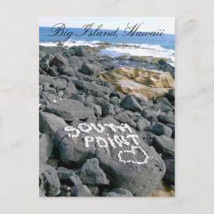 Postal de Southpoint, isla grande, Hawaii