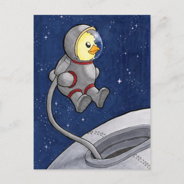 postal de Spacewalk Chickie (Anverso)
