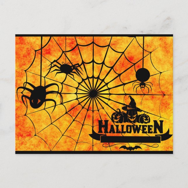 postal de spider halloween (Anverso)