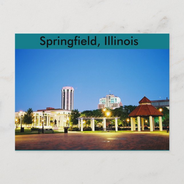 postal de Springfield, Illinois (Anverso)