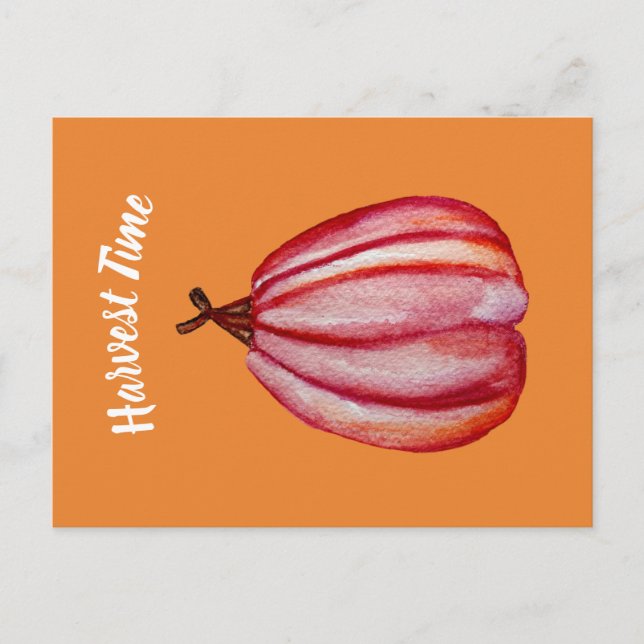 Postal de squash, arte de otoño (Anverso)