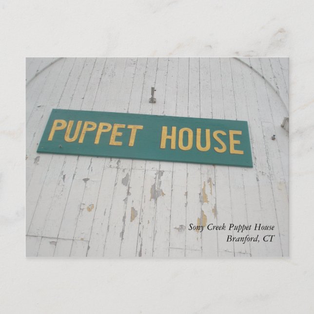 Postal de Stony Creek Puppet House (Anverso)