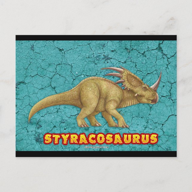 Postal de Styracosaurus (Anverso)