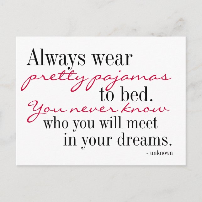 Postal de sueños dulces (Anverso)