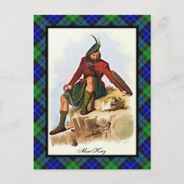 Postal de Sueños Escoceses Clan MacKay (Anverso)