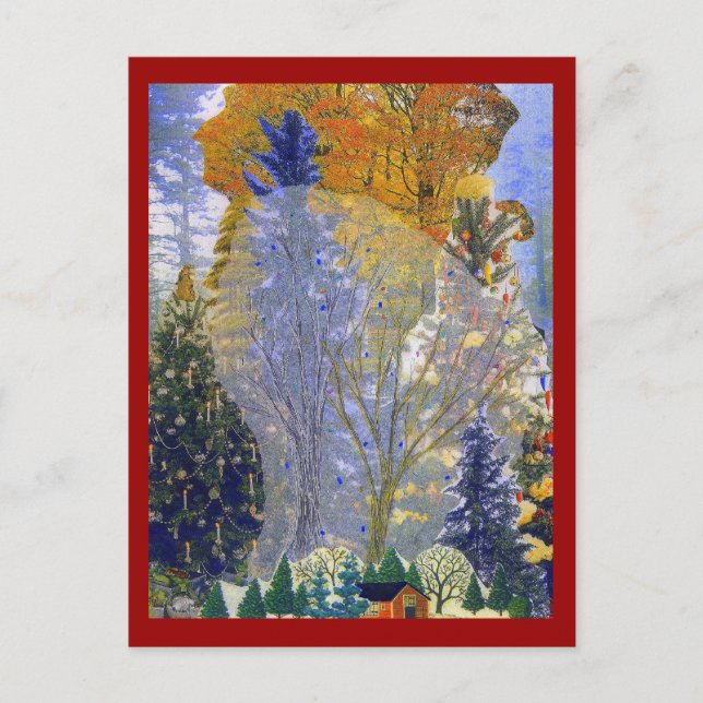 Postal de sueños forestales (Anverso)