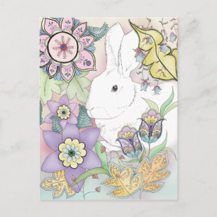 Postal de Sunset Garden Rabbit