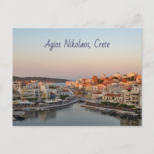 Postal de Sunset View Agios Nikolaos (Anverso)