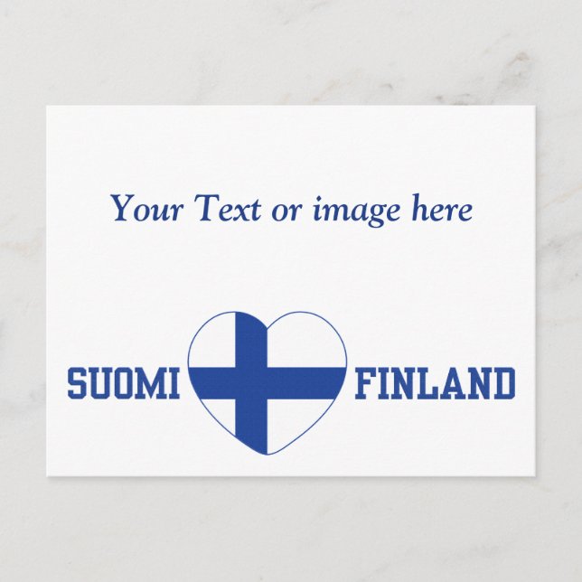 postal de SUOMI FINLAND personalizado (Anverso)