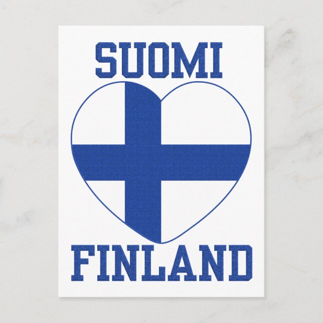 postal de SUOMI FINLAND personalizado (Anverso)