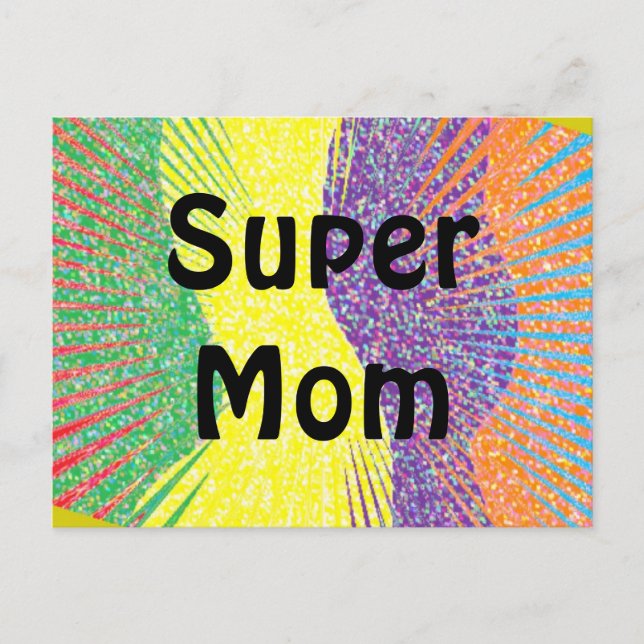 postal de Super Mamá (Anverso)
