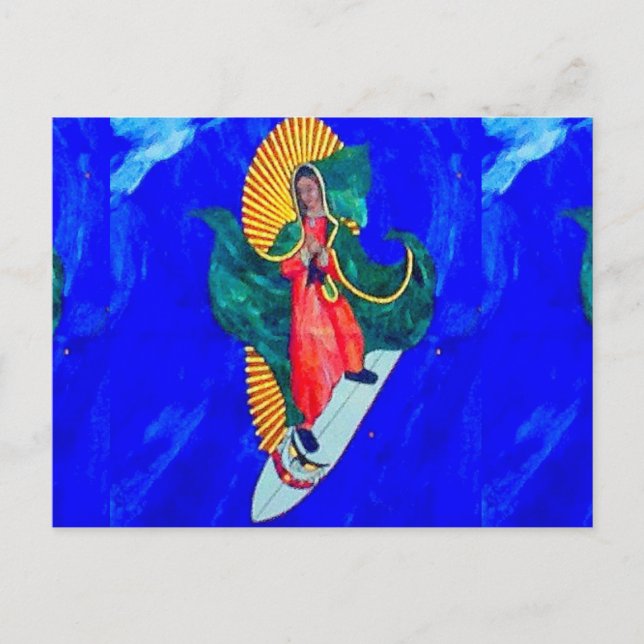 postal de surf nun (Anverso)