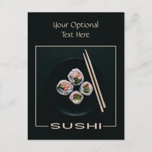 postal de Sushi personalizado