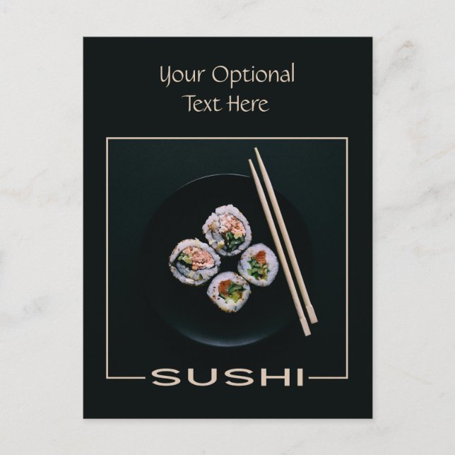 postal de Sushi personalizado (Anverso)