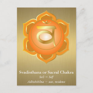 Postal de Svadisthana o Sacral Chakra