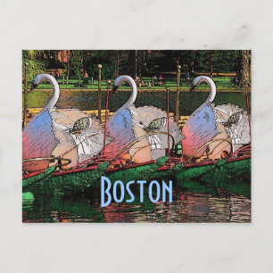 Postal de Swan Boats