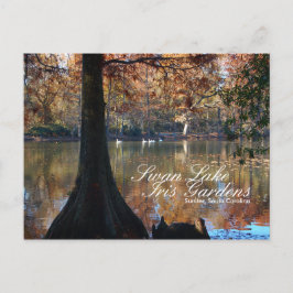 Postal de Swan Lake Iris Gardens